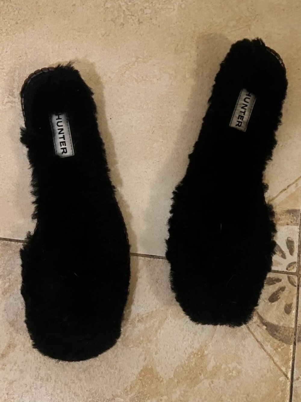 Hunter Luxury Shearling Insoles - Black - Women’s 7